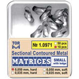 Matricos sekcijinės mažos su atbraila 1.0971.35mm (50vnt)