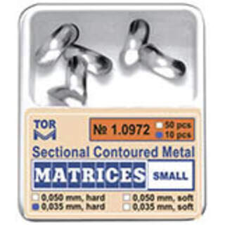 Matricos sekcijinės mažos 1.0972.50mm (50vnt)