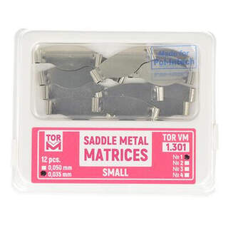 Matricos metalinės (Saddle) mažos 1.301.35 (12vnt)